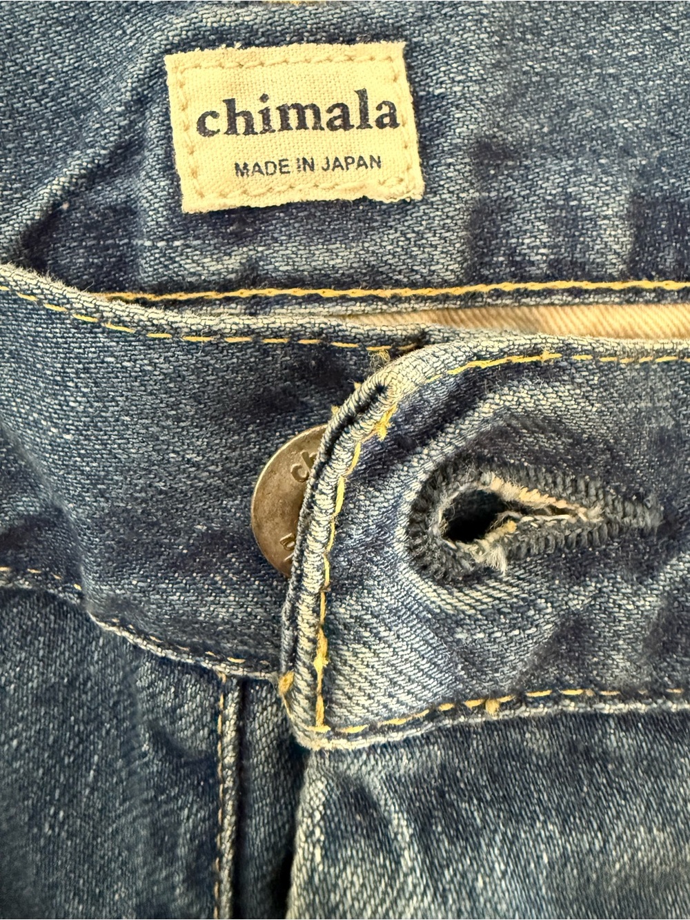 Chimala Adjustable Waist Denim Pants in Medium Wash - Picture 10 of 11